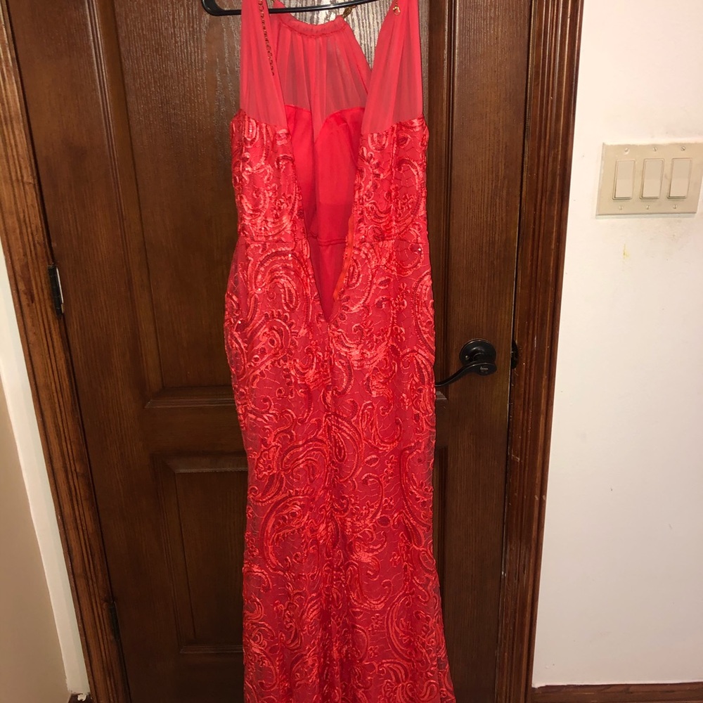 Peach Lace Dress